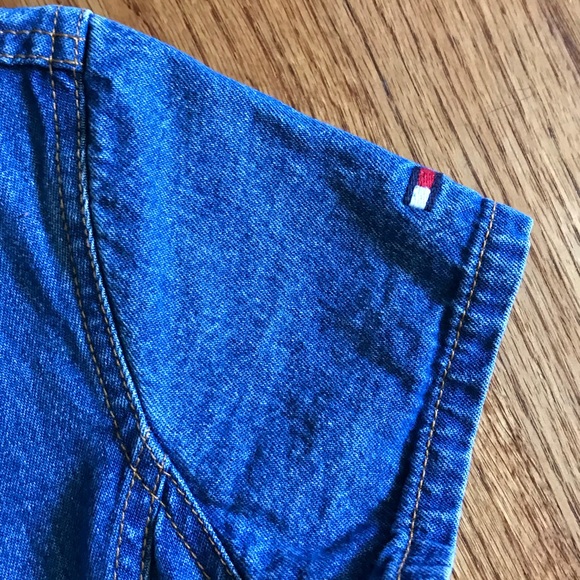 VINTAGE Tommy Hilfiger denim dress button front - Picture 2 of 4